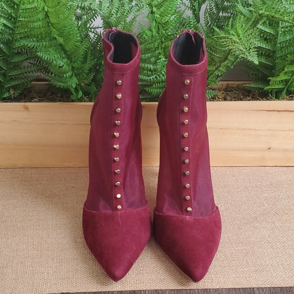 Shoe Republic LA Maroon Bootie